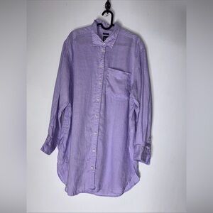 GAP Women's Purple Button Down Shirt